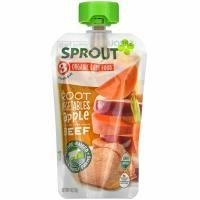 Sprout Organic, Детское питание, для детей от 8 месяцев, корнеплоды, яблоко с говядиной, 113 г (4 унции)