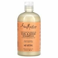 SheaMoisture, Curl & Shine, шампунь, кокос и гибискус, 384 мл (13 жидк. унц.)