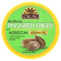 Okay Pure Naturals, Отполированные края с марокканским аргановым маслом, 59 мл (2 унции)