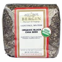 Bergin Fruit and Nut Company, Органические черные семена чиа, 16 унций (454 г)