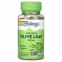 Solaray, True Herbs, листья оливкового дерева, 410 мг, 100 вегетарианских капсул