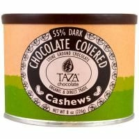 Taza Chocolate, Органический темный шоколад 55% жернового помола, кешью в шоколаде, 226 г (8 унций)