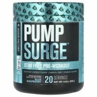 Jacked Factory, Pump Surge ™, без стимуляторов перед тренировкой, голубая малина, 250 г (8,82 унции)