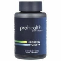ProHealth Longevity, Убихинол коэнзим Q-10, 100 мг, 60 мягких таблеток