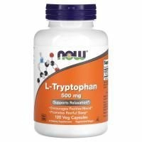 NOW L-Tryptophan 500 мг, 120 Капсул