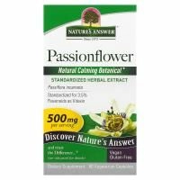 Nature's Answer, Страстоцвет, 500 мг, 60 растительных капсул