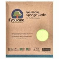 If You Care, Компостируемые губчатые салфетки, 5 шт.