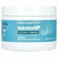 California Gold Nutrition, HydrationUP, порошок для приготовления электролитического напитка, тропические фрукты, 227 г (8 унций)