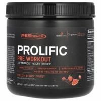 PEScience, Prolific, перед тренировкой, со вкусом дыни и ягод, 280 г (9,88 унции)