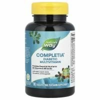 Nature's Way, Completia, Диабетические витамины, без железа, 90 таблеток
