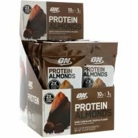 Optimum Nutrition, Богатый белком миндаль, Темный шоколад и трюфель, 12 пакетов, 1,5 унц.(43 г) каждый