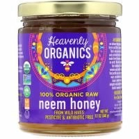 Heavenly Organics, 100% органический сырой мед с цветков ним, 12 унций (340 г)
