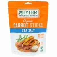 Rhythm Superfoods, Органические морковные палочки, морская соль, 1,4 унции (40 г)