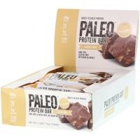 Julian Bakery, Белковый батончик Paleo, миндальный фадж, 12 батончиков, 2 унц. (56,3 г) каждый