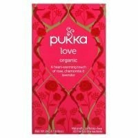 Pukka Herbs, Love, Чай с органической розой, ромашкой и лавандой, без кофеина, 20 пакетиков, 0,8 унции (24 г)