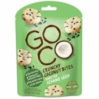 GoCo, Хрустящие кокосовые кусочки, Жареное семя кунжута, 1,4 унции (40 г)