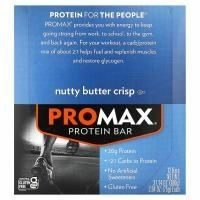 NuGo Nutrition, Promax Protein Bar, хрустящий с ореховой пастой, 12 батончиков по 75 г (2,64 унции)