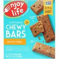 Enjoy Life Foods, Запеченные плитки, морковное пирожное, 5 плиток, 11,5 унц. (33 г) каждая