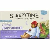 Celestial Seasonings, Wellness Tea, Sleepytime, средство для облегчения носовых пазух, без кофеина, 20 чайных пакетиков, 35 г (1,2 унции)