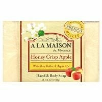 A La Maison de Provence, кусковое мыло для рук и тела, с медом и яблоком, 250 г (8,8 унции)