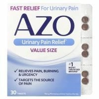 Azo, Облегчение боли органов мочеотделительной системы, 30 таблеток
