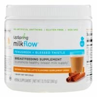 UpSpring, Milkflow, Пажитник + Кникус аптечный, Пищевая добавка со вкусом натурального чая латте, 12,70 унц.(360 г)