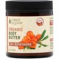 Organix South, Naked Organix, омолаживающая терапия, крем-масло для тела с облепихой, 3,77 унц. (107 г)