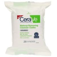 CeraVe, Салфетки для снятия макияжа, ультрамягкие, 25 влажных салфеток