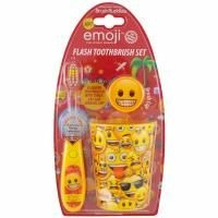 Brush Buddies, Эмодзи, набор для чистки зубов, мягкая щетка, набор из 3 предметов