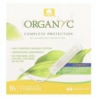 Organyc, органические тампоны, компактные, обычные, 16 штук