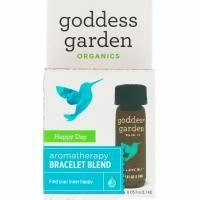 Goddess Garden, Органический продукт, Счастливый день, Купаж для ароматерапевтического браслета, 0,125 ж. унц.(3,7 мл)