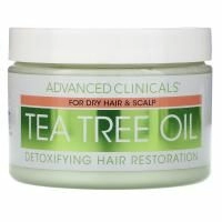 Advanced Clinicals, Tea Tree Oil, Detoxifying Hair Mask, 12 oz (340 g)