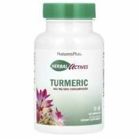 Nature's Plus, Herbal Actives, Куркума, 400 мг, 60 растительных капсул