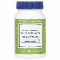 The Vitamin Shoppe, Super Stength, масло орегано, 60 вегетарианских капсул