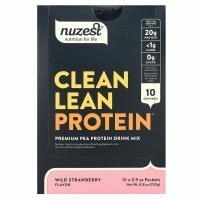 Nuzest, чистый нежирный протеин, со вкусом лесной клубники, 10 пакетиков по 25 г (0,9 унции)