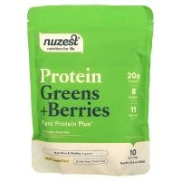 Nuzest, протеиновая зелень и ягоды, ваниль и карамель, 300 г (10,6 унции)