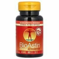 Nutrex Hawaii, BioAstin, гавайский астаксантин, 4 мг, 60 гелевых капсул