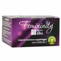 Sibu Beauty, Femininity, Пищевая добавка для вагинального увлажнения с Омега-7, 60 вегетарианских мягких капсул