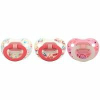 NUK, Orthodontic Pacifier Value Pack, 6-18 Months, Girl, 3 Pack