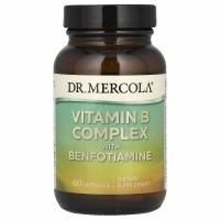 Dr. Mercola, Комплекс витамина B с бенфотиамином, 60 капсул