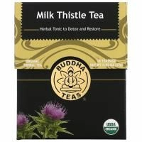 Buddha Teas, Organic Herbal Tea, расторопша, 18 чайных пакетиков, 27 г (0,95 унции)