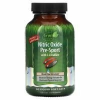 Irwin Naturals, Оксид Азота Перед Тренировкой, 60 жидких капсул