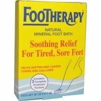 Queen Helene, FooTherapy, Натуральная минеральная смесь для ножных ванн, 3 упаковки, 1 унция (28 г) шт.