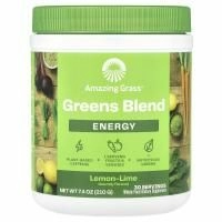 Amazing Grass, Зеленый суперпродукт, энергия, лимон лайм, 7,4 унции (210 г)