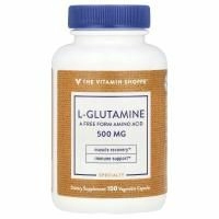 The Vitamin Shoppe, L-глютамин, 500 мг, 100 растительных капсул
