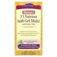 Nature's Secret, 73 Nutrient Soft-Gel Multi для женщин, с маслами омега-3, 60 желатиновых капсул с жидким содержимым