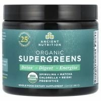 Ancient Nutrition, Органическая суперзелень, 96 г (3,4 унции)
