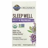 Garden of Life, MyKind Organics, Sleep Well, для крепкого сна, отдыха и восстановления, 30 веганских таблеток