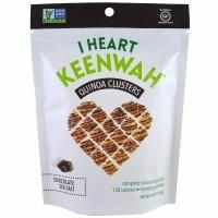 I Heart Keenwah, Кусочки с киноа, Шоколад и морская соль, 4 унции (113,4 г)