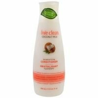 Live Clean, Увлажняющий кондиционер, кокосовое молочко, 12 унций (350 мл)